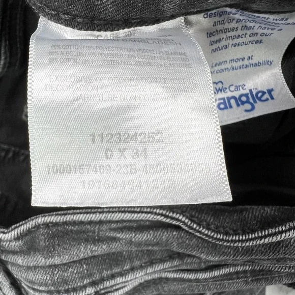 Wrangler High Rise Bold Bootcut Jeans Womens 0 Black Faded Stretch Western Denim - Picture 14 of 16